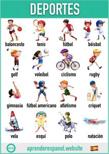 deportes en español - vocabulario de los deportes en español - aprender español website